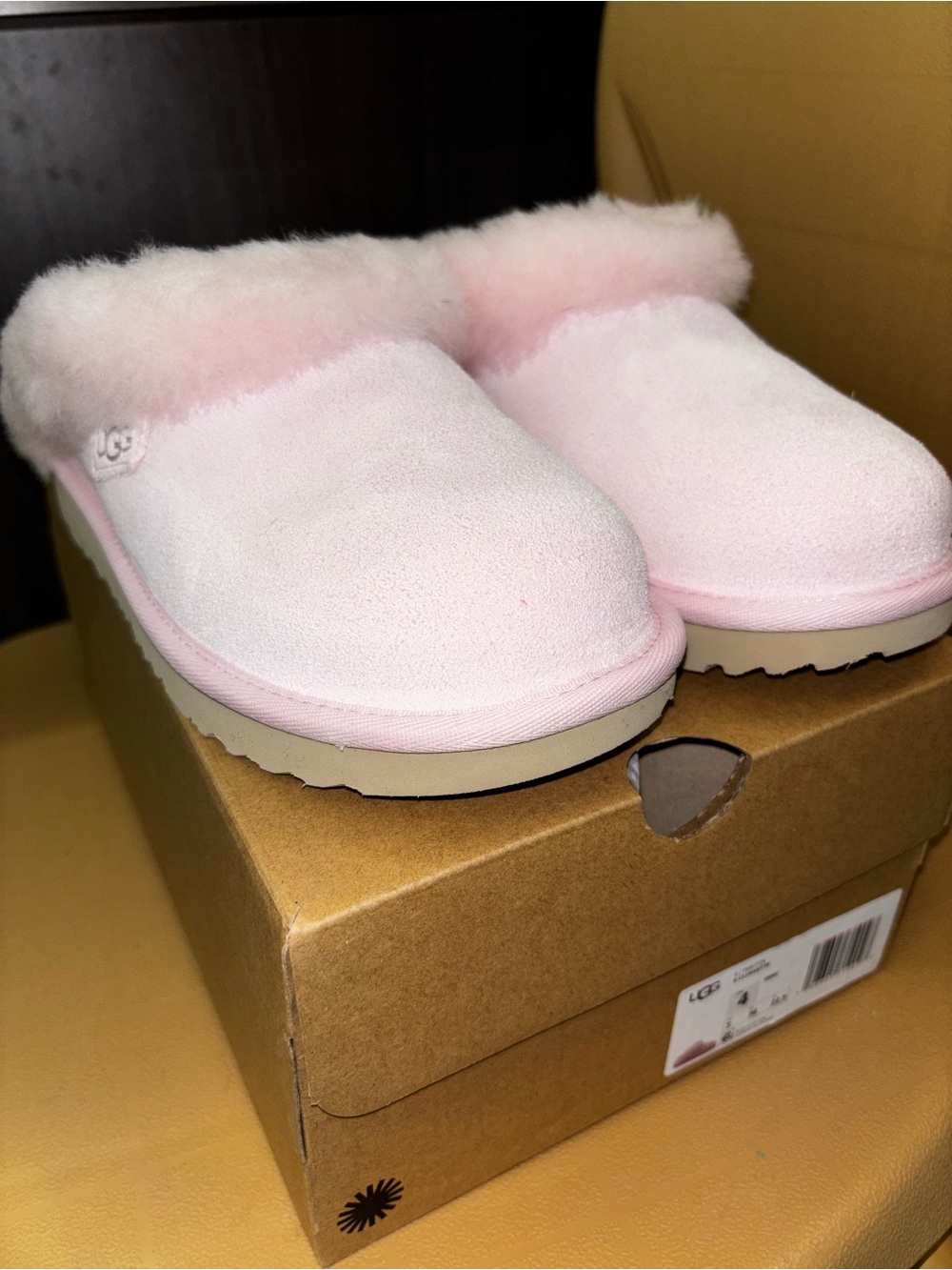 UGG K Cluggette Slipper - Blush Pink